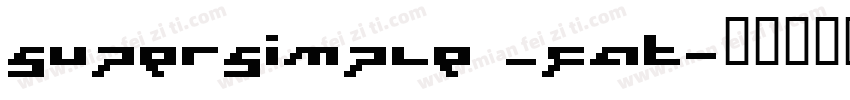 supersimple _fat字体转换